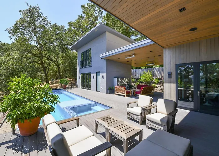 Modern Luxury Villa At Base Of Sonoma Mountain- Includes Wine Tasting Passport